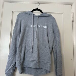 Gray Hoodie with Inspirational Message